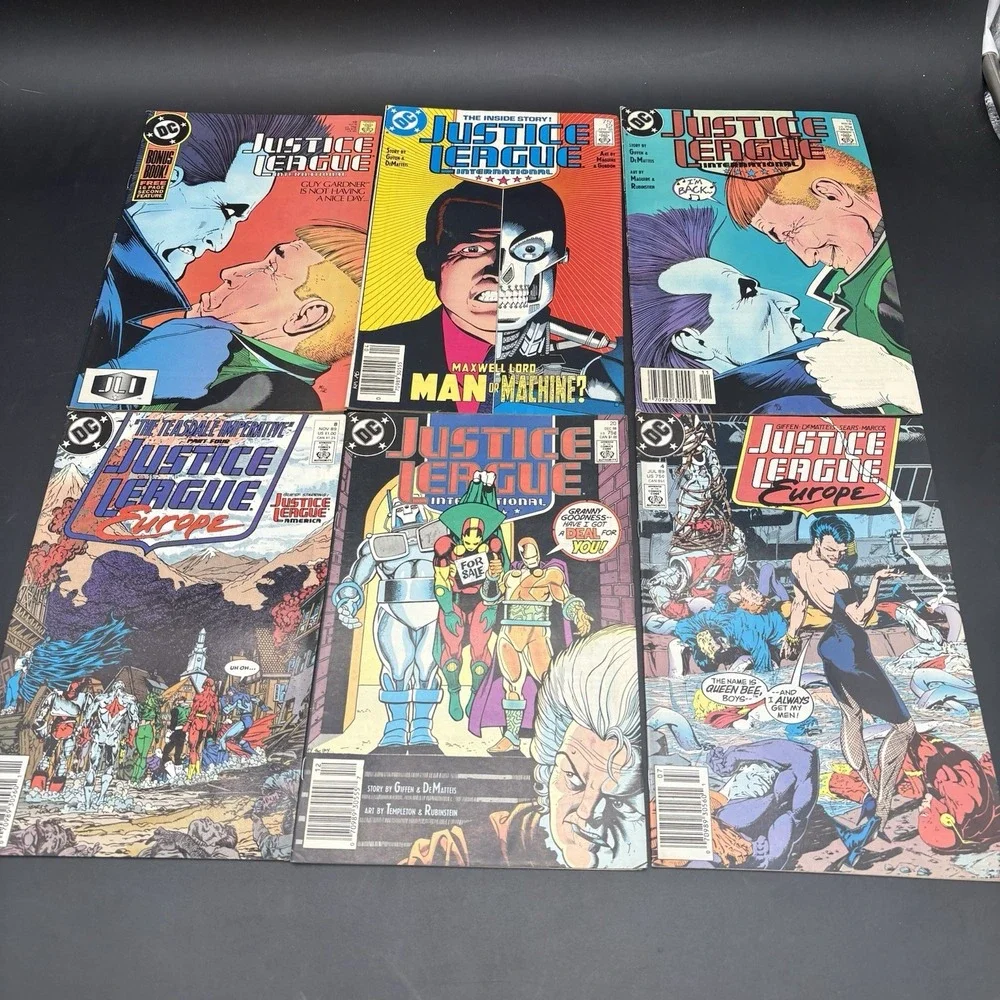 Justice League International Comic Lot Guy Gardner Maxwell Lord Europe Teesdale
